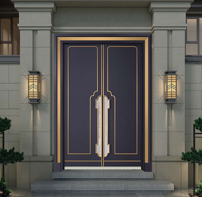 Copper door