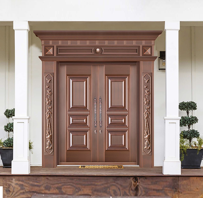 Copper door