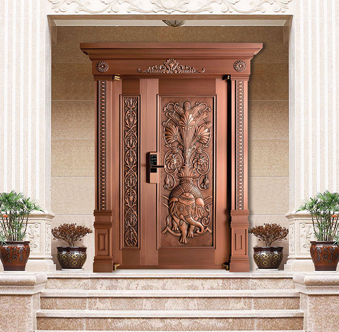 Copper door