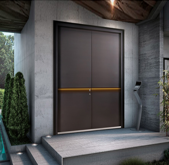 Intelligent entrance door
