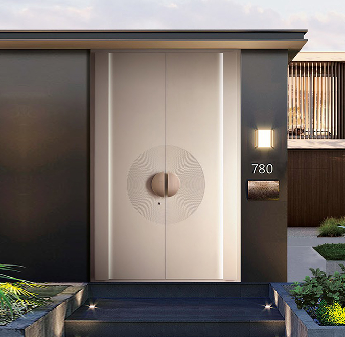 Intelligent entrance door