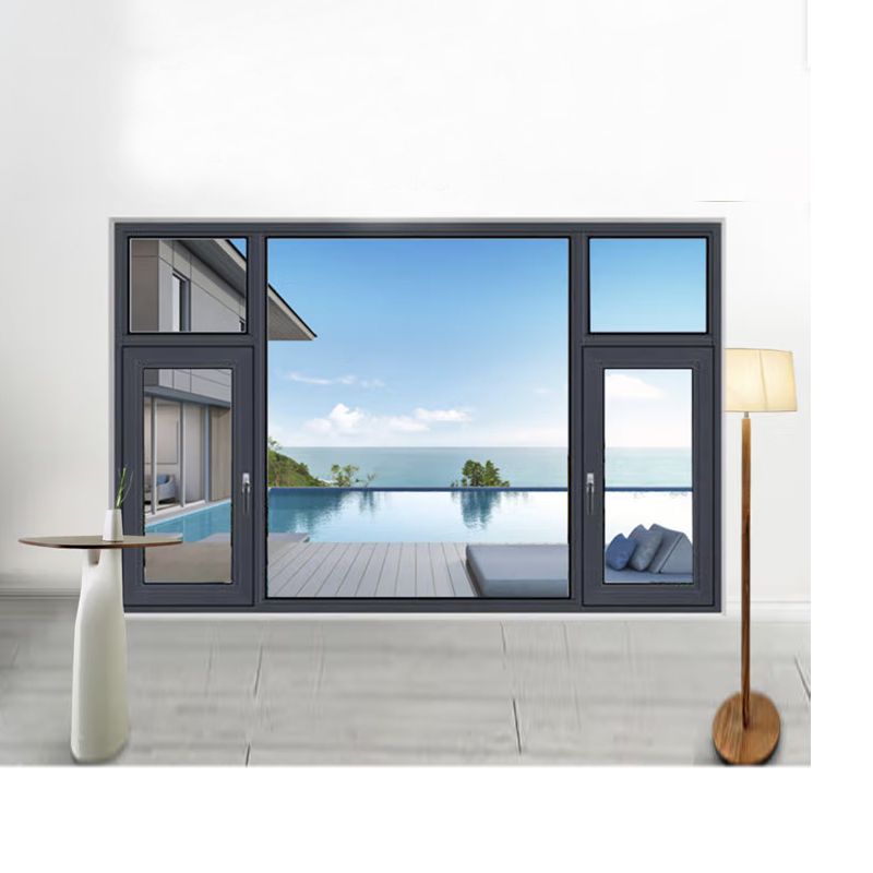  Алюминиевое окно со сломанным мостом 